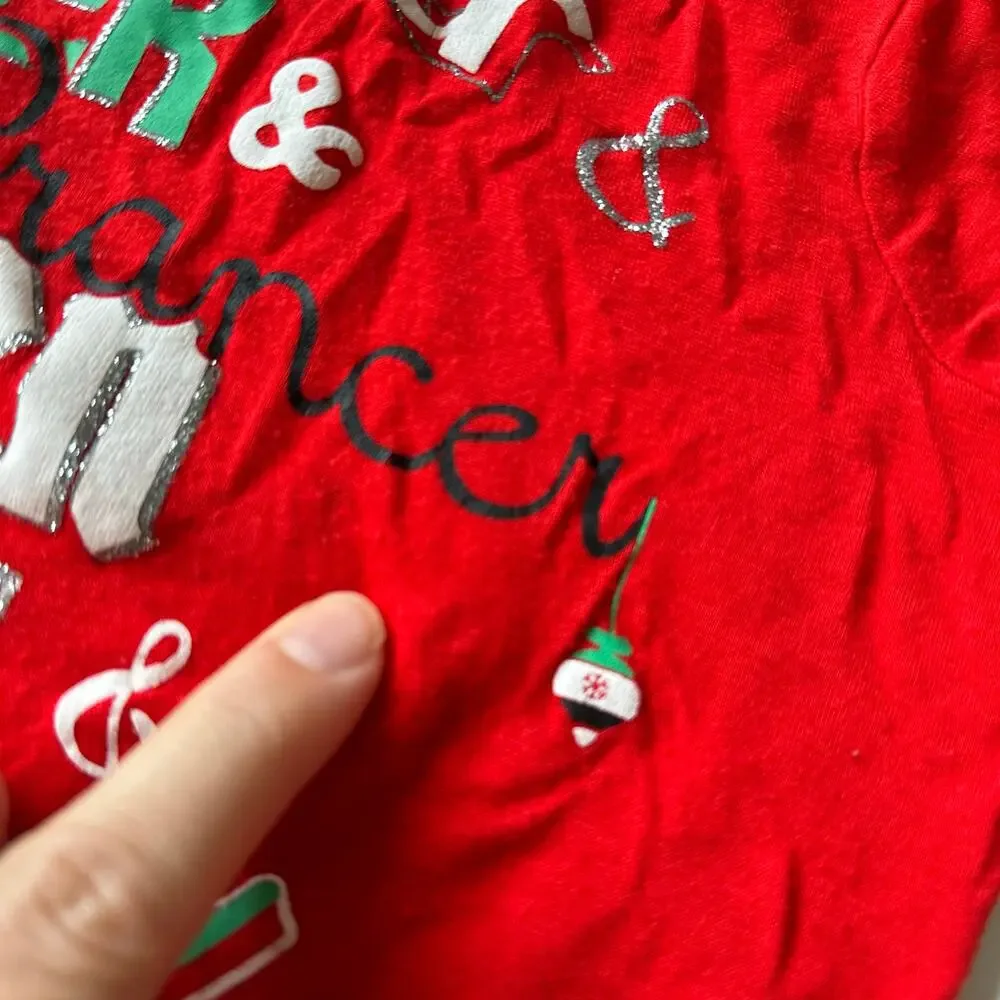 J. Khaki Girls' Red Rudolph Christmas Tee - Small